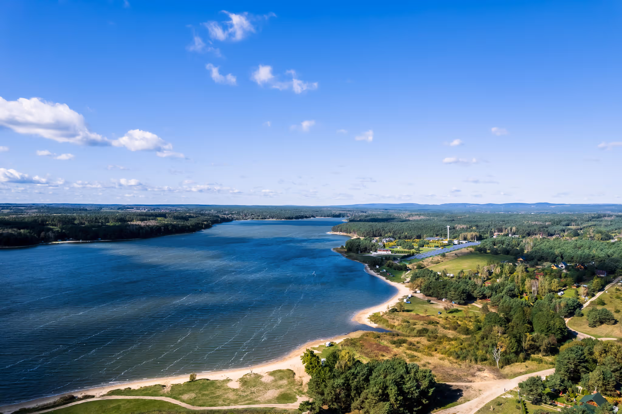 Jezioro Chańcza - Widok z drona